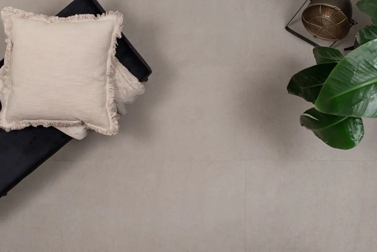 Floer Tegel Click PVC – Betonlook Greige - Afbeelding 3