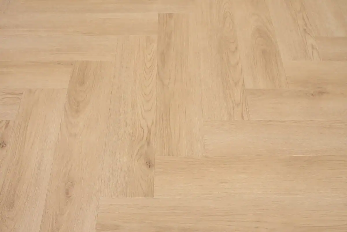 Floer Visgraat plak PVC – Natuur Eiken - Afbeelding 4